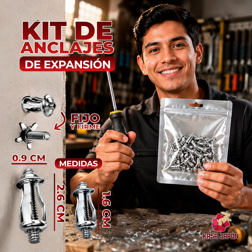 📱⌨️ → 🔩🛠️ KIT DE ANCLAJES DE EXPANSIÓN RESISTENTES A LA CORROSIÓN 🛠️🔩