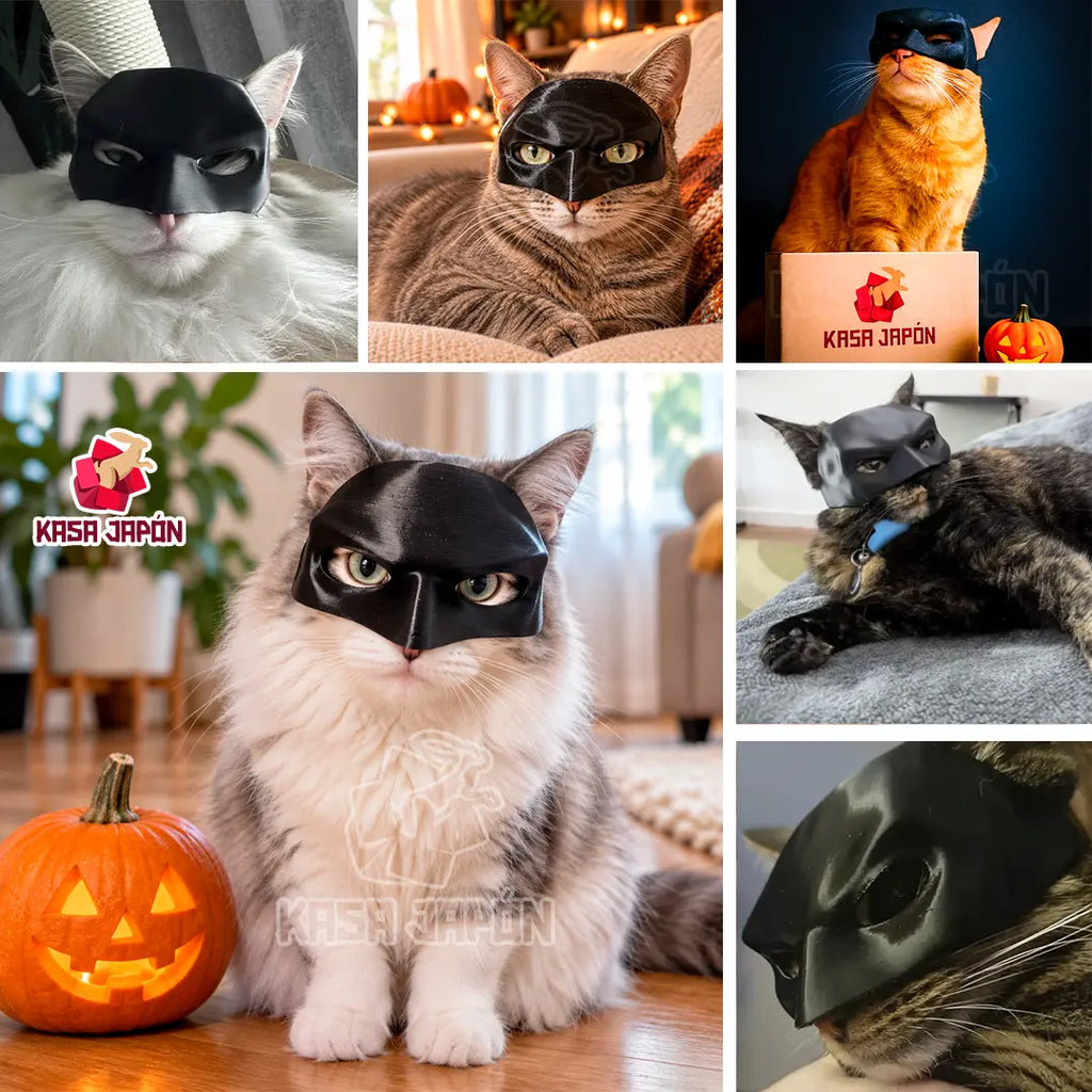 🐱🖤 MÁSCARA DE GATO ANTIFAZ BATMAN 🦇🐾