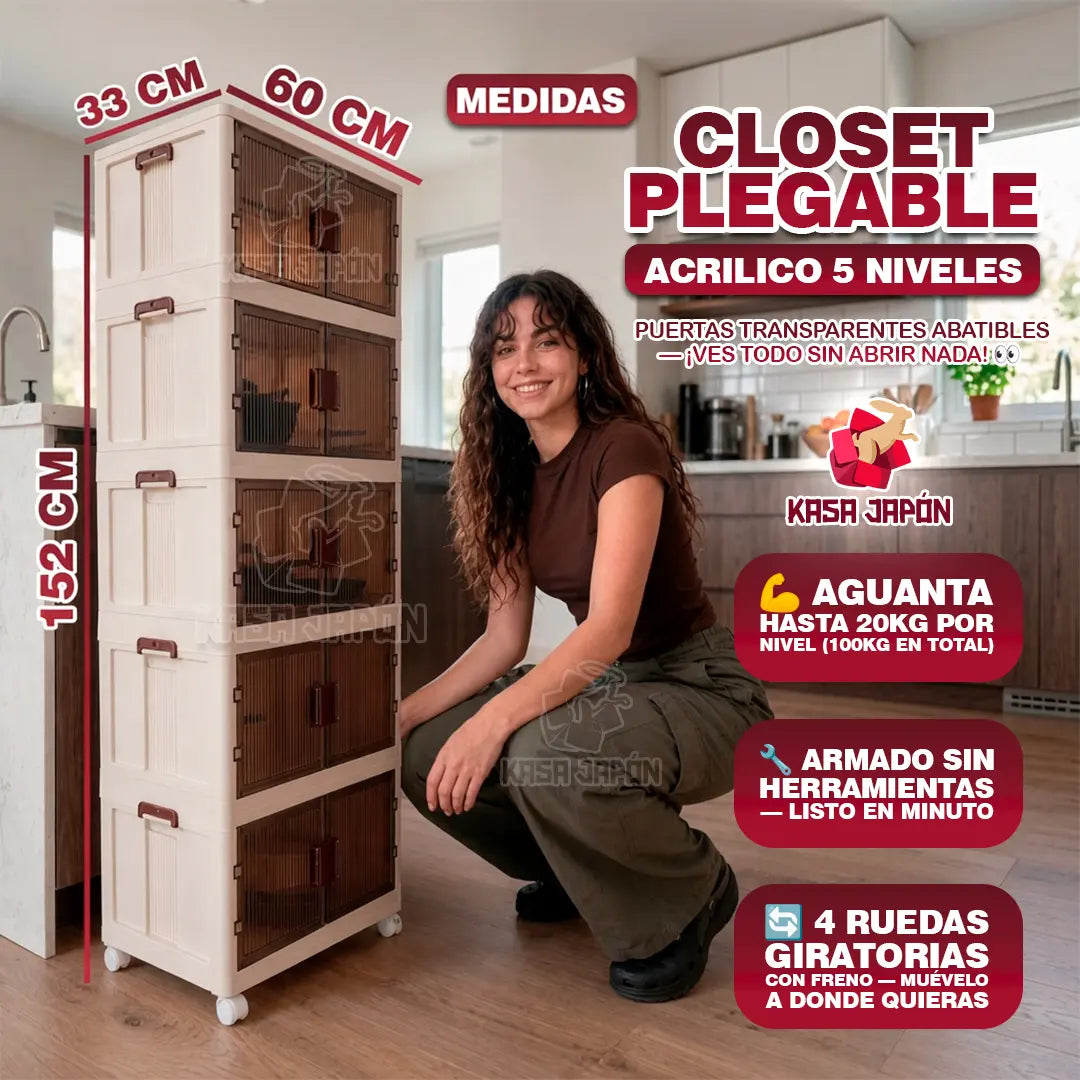 🏠✨ Closet Plegable 5 Niveles — El Organizador Que Necesita Tu Casa 📦✨ Main image